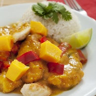 Riz en sauce Mangue Curry