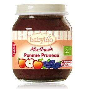 Babybio : Mes Fruits, Pomme Pruneau ( dès 4 mois ) 130g Babybio : Mes Fruits, Pomme Pruneau ( dès 4 mois ) 130g