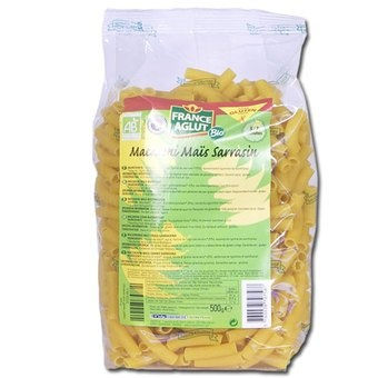 France Aglut Bio , Macaroni Mais Sarrasin Sans Gluten 500g France Aglut Bio , Macaroni Mais Sarrasin Sans Gluten 500g