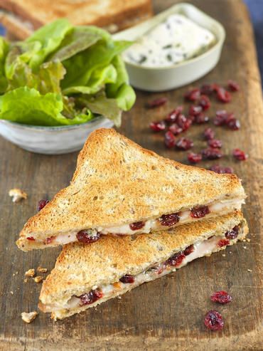 Prix engagé : Croque-monsieur jambon, cranberry et bleu