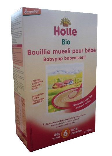 Holle : Bio Bouillie muesli pour bébé ( dés 6 mois ) 250g