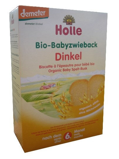 Holle Biscotte à l'épeautre pour bébé Bio ( dés 6 mois ) 200G Holle Biscotte à l'épeautre pour bébé Bio ( dés 6 mois ) 200G