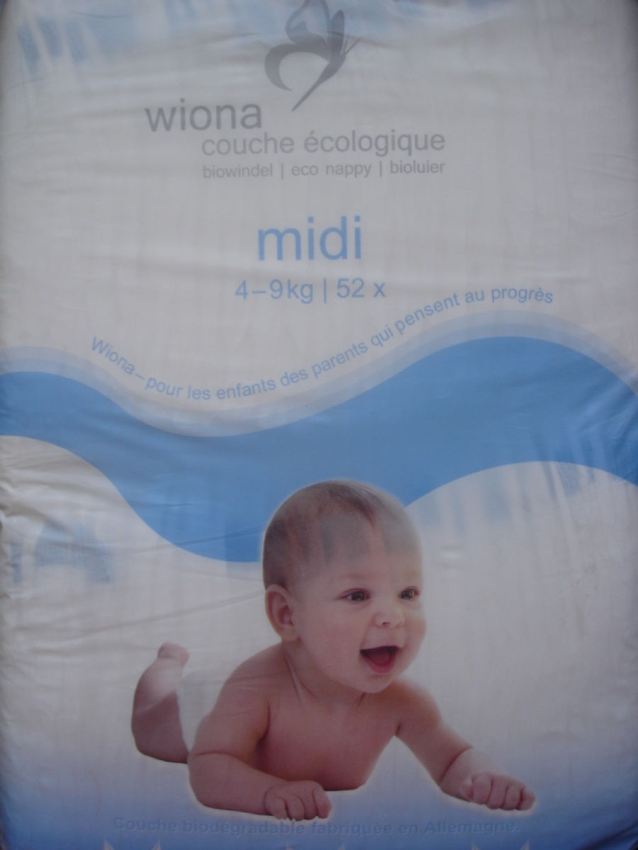 Wiona couche écologique  x 56 (3-6kg ) ou x52 ( 4-9kg ) ou ( 7-16kg)