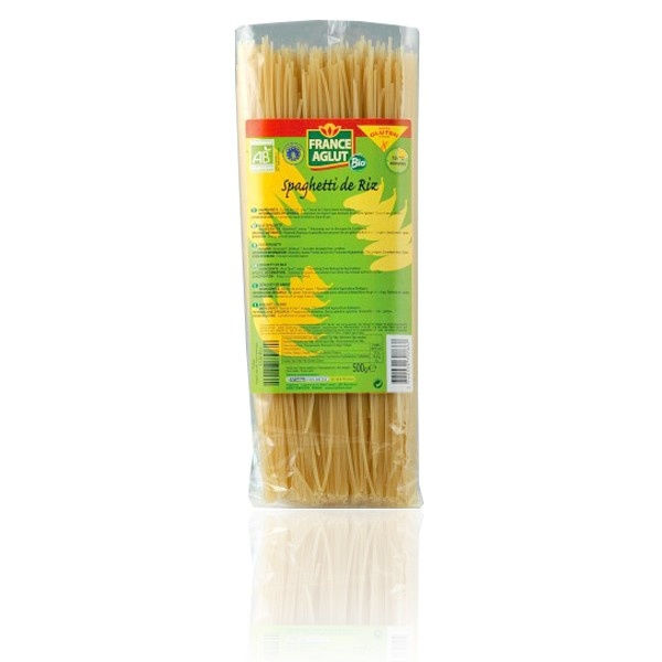 France Aglut Bio , Spaghetti de Riz Sans Gluten 500g 
