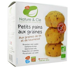 Nature & Cie Petits pains aux graines Sans Gluten 225g Nature & Cie Petits pains aux graines Sans Gluten 225g
