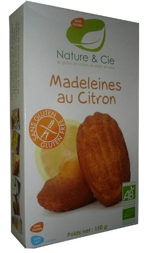 Nature & Cie Madeleines au citron Sans Gluten 150g Nature & Cie Madeleines au citron Sans Gluten 150g