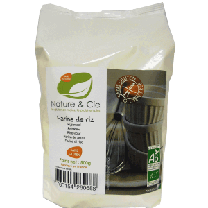 Nature & Cie, Farine de riz, Sans Gluten 500g 