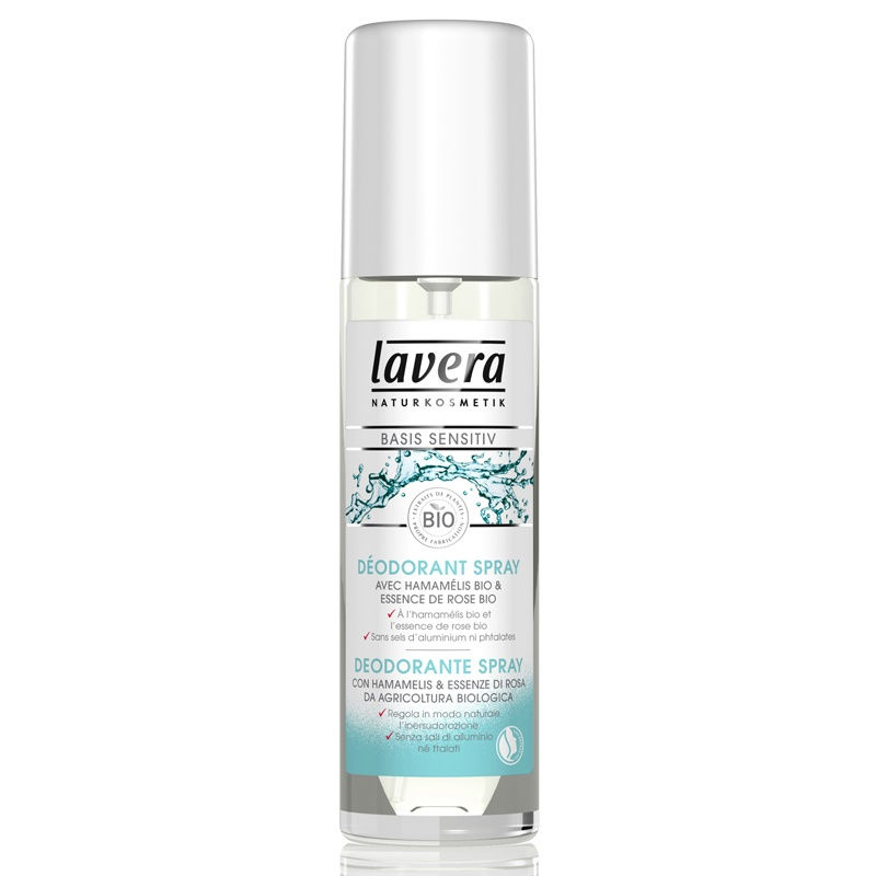 Lavera Déodorant spray a base d'hamalélis Bio & d'essence de rose Bio 75ml Lavera Déodorant spray a base d'hamalélis Bio & d'essence de rose Bio 75ml