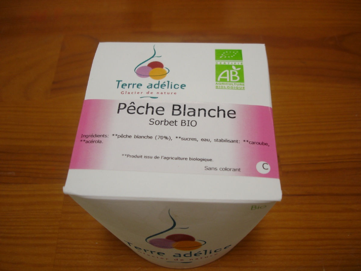 SORBET PECHE BLANCHE 500 ML