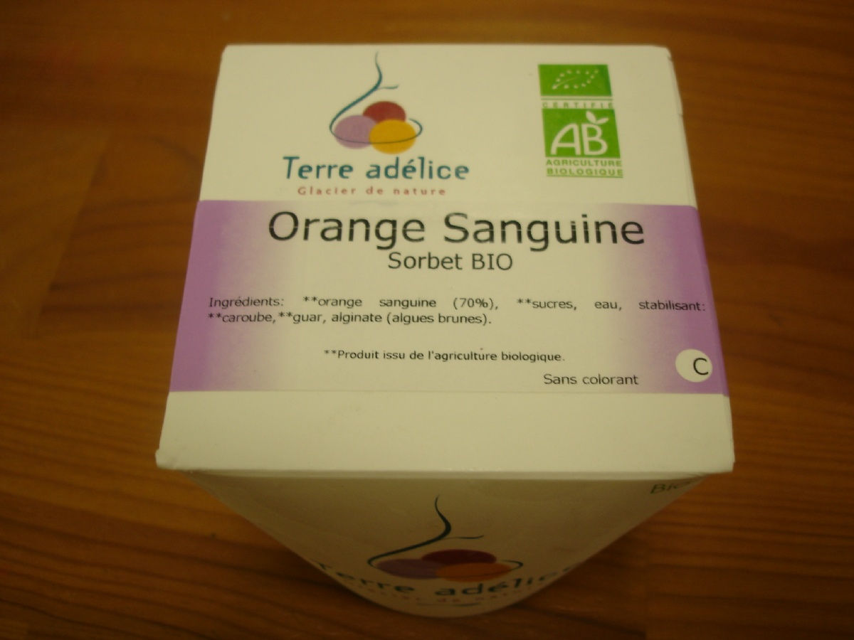 SORBET ORANGE SANGUINE 500 ML