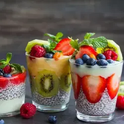 Coupes fruitées aux graines de Chia