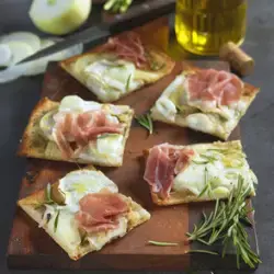 Pizza navets et jambon de Parme
