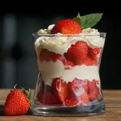Desserts de Fraises en verrines